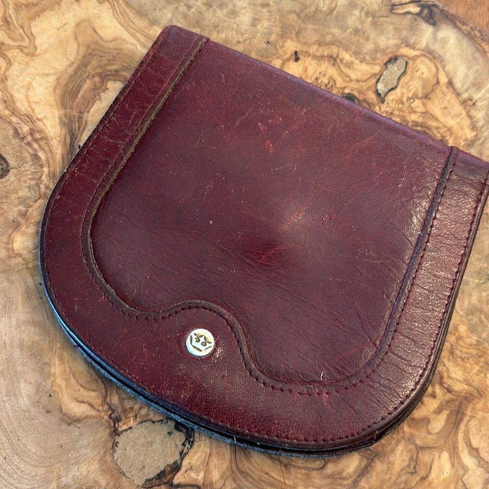 Vintage Leather Billfold Wallet Coin Purse
